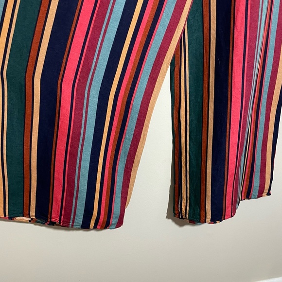 Farm Rio for Anthropologie Striped Wide Leg Pants - Picture 5 of 9